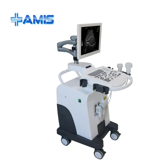 Máquina de ultrassom B/W para clínica médica móvel com carrinho digital completo