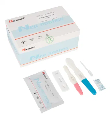 Tiras de teste rápidas do kit de teste de gonadotrofina coriônica humana HCG de uma etapa para sangue/urina